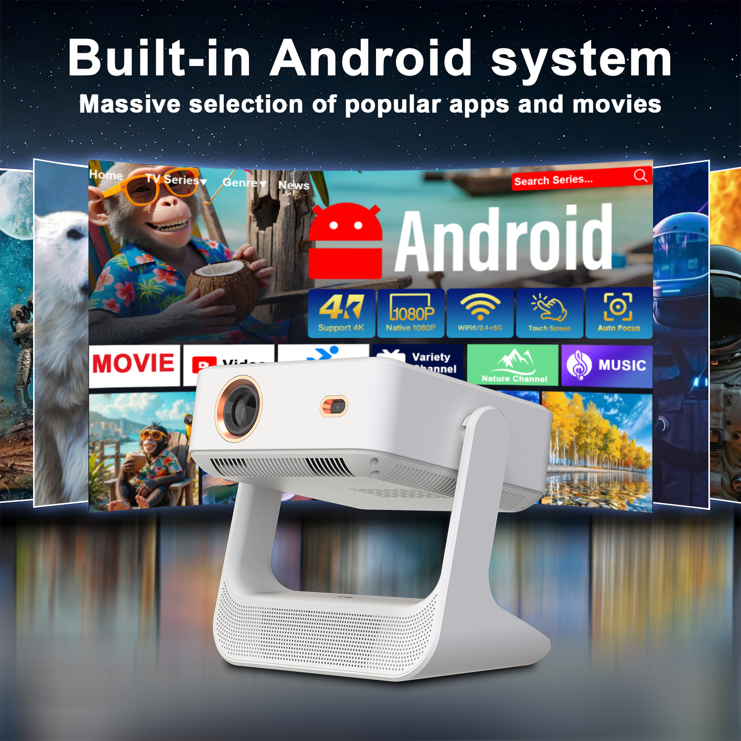 Yoga Fitness Video - 3-in-1 Tablet Projector Speaker 7