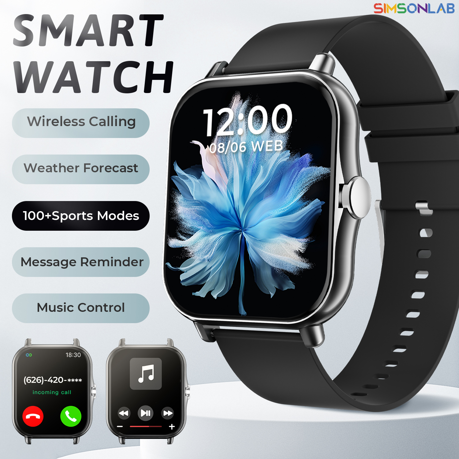 Wrist Wraps Fitness - 2026 New Smart Watch 1.83 HD