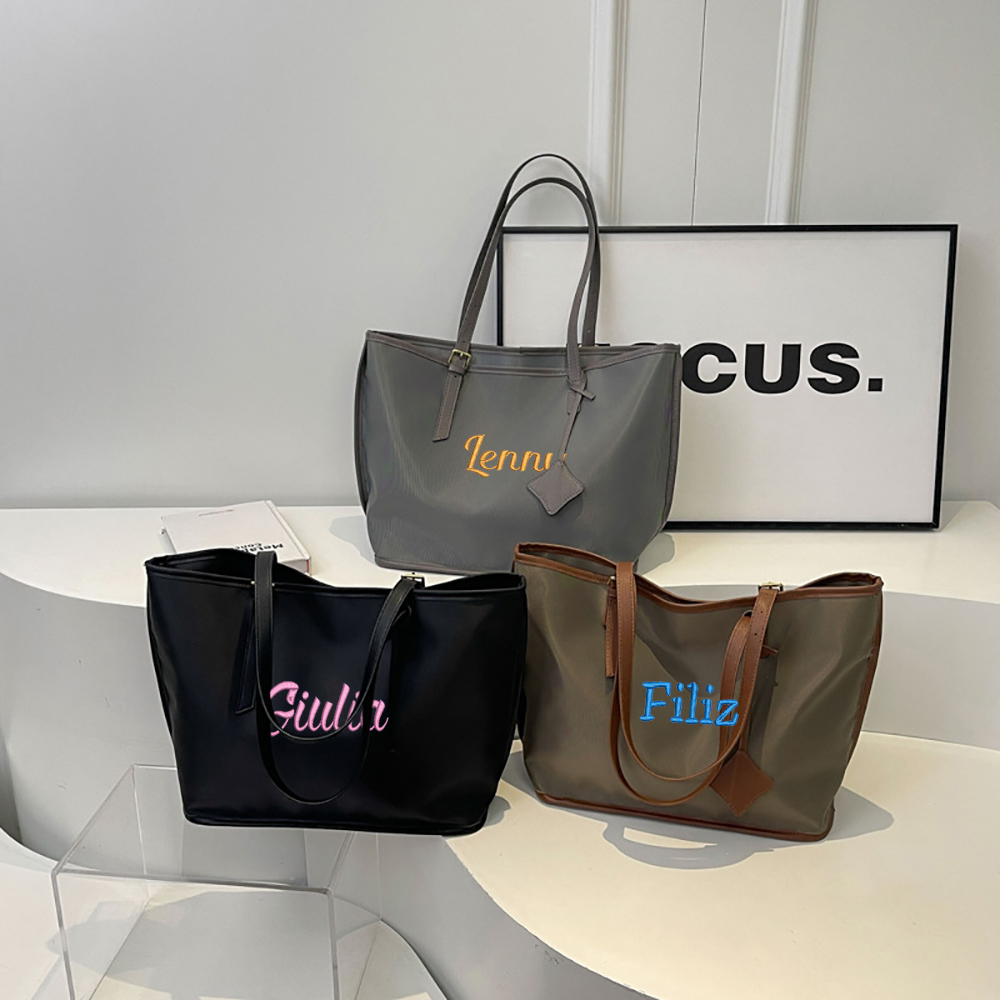 Yoga Fitness Tote - Large Capacity Custom Embroidery Tote Bag
