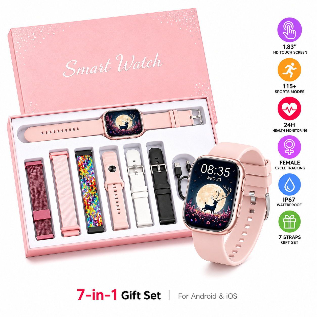 Wrist Wraps Fitness - 2026 New Ladies Smart Watch 1.83