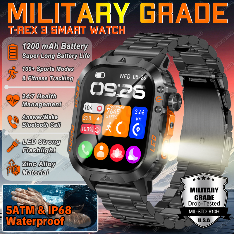 Wrist Wraps Fitness - 2026 New 1200 mAh Battery Military
