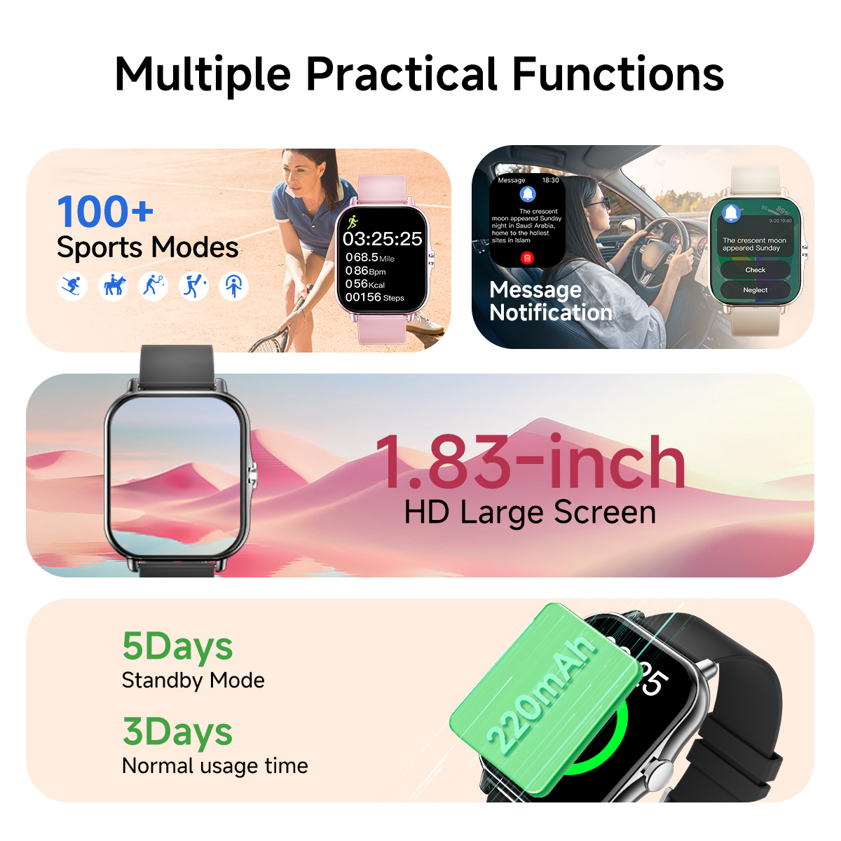 2026 New Smart Watch 1.83 HD S – обзор и цена Wrist Wraps Fitness