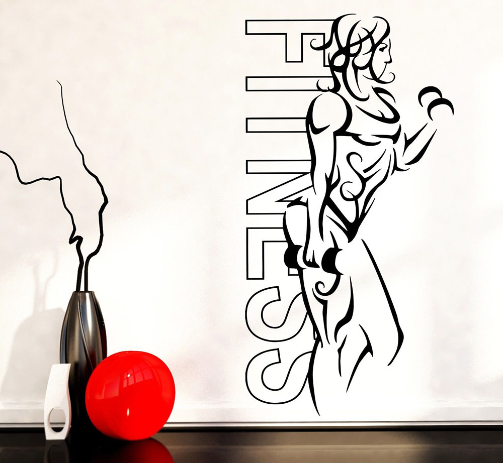 Wall Stickers Vinyl Fitness Gi – обзор и цена Yoga Fitness Health