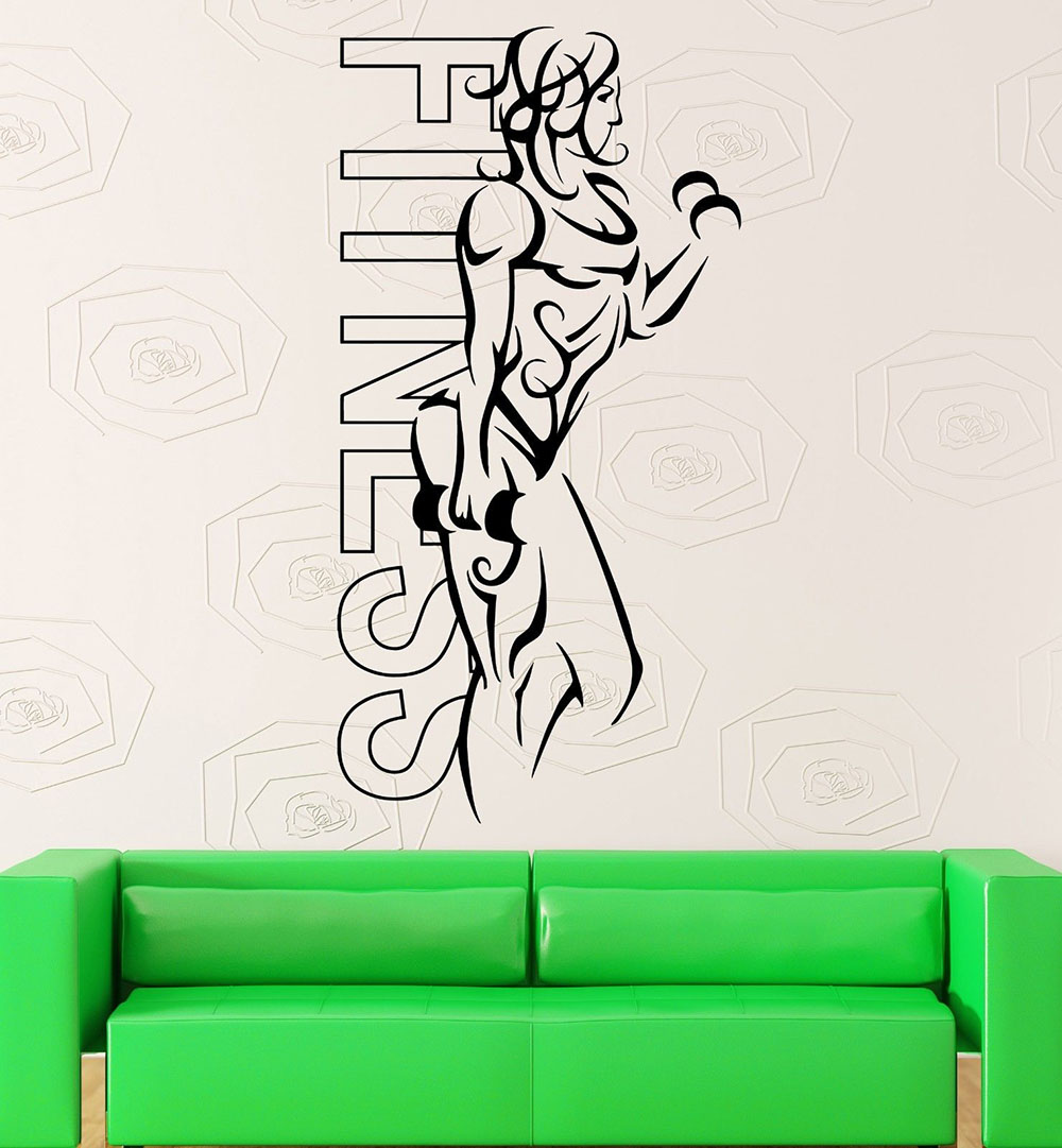 Wall Stickers Vinyl Fitness Gi – обзор и цена Yoga Fitness Health