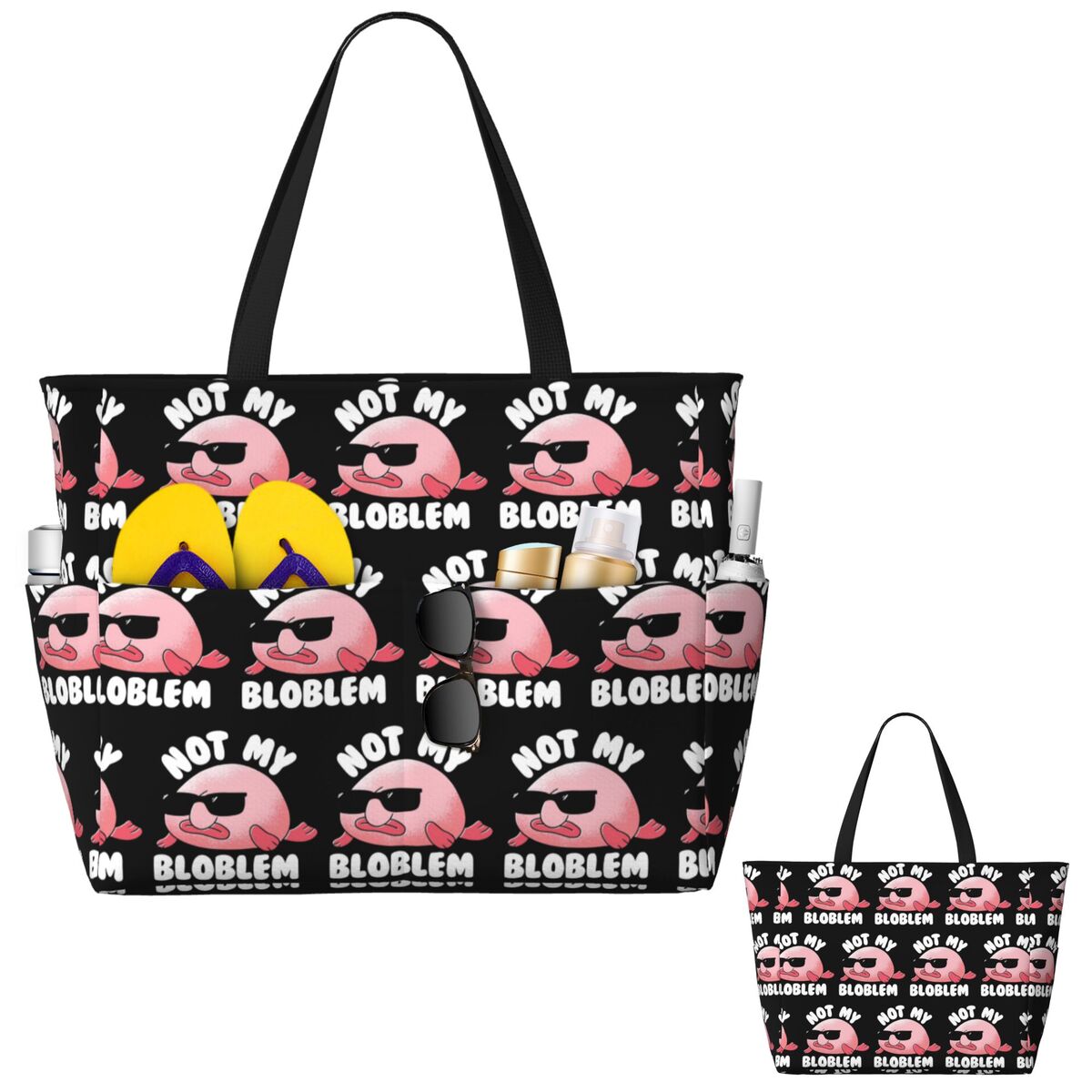 Blobfish Not My Bloblem Not My – обзор и цена Yoga Fitness Tote