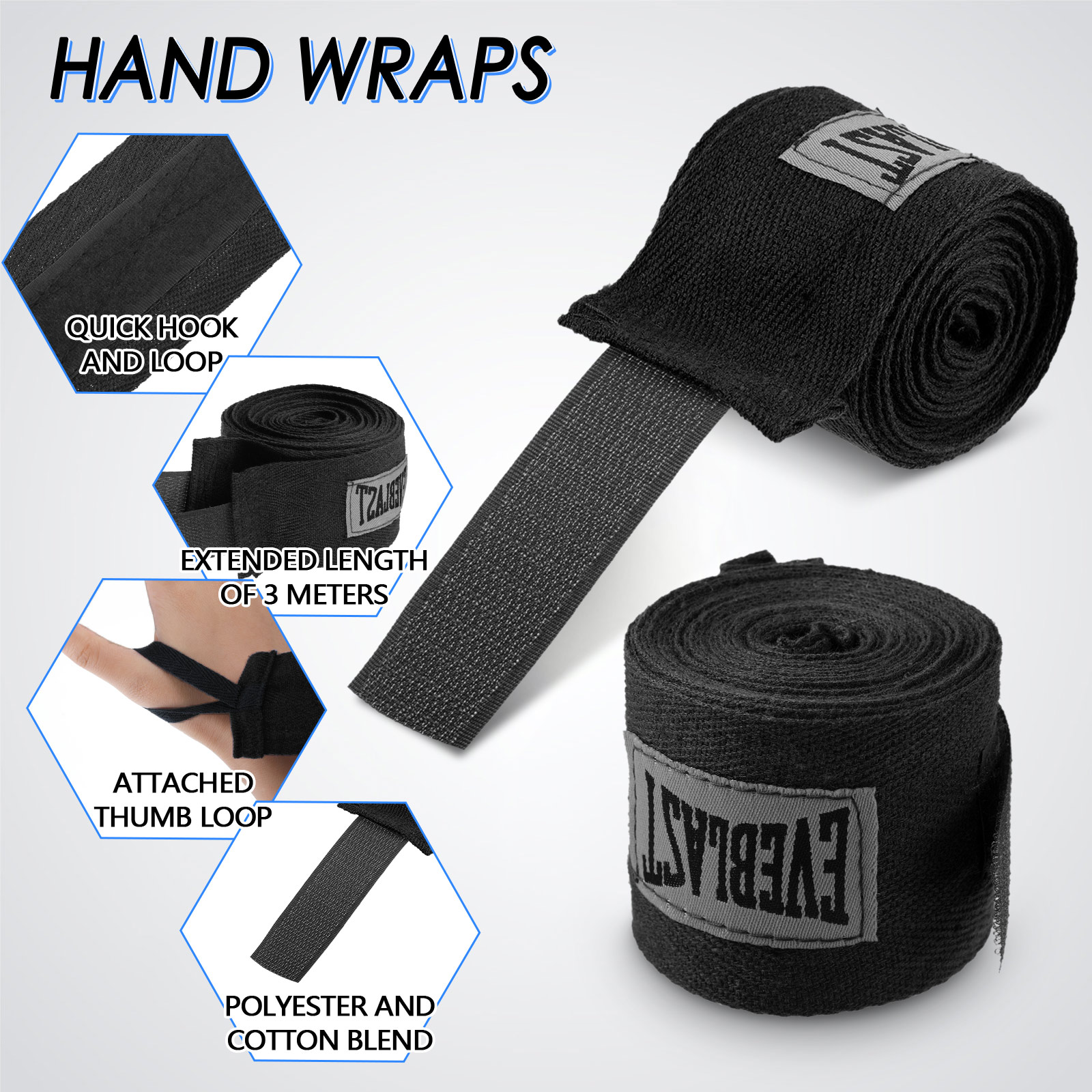 Cotton Boxing Bandages  Soft & – обзор и цена Wrist Wraps Fitness