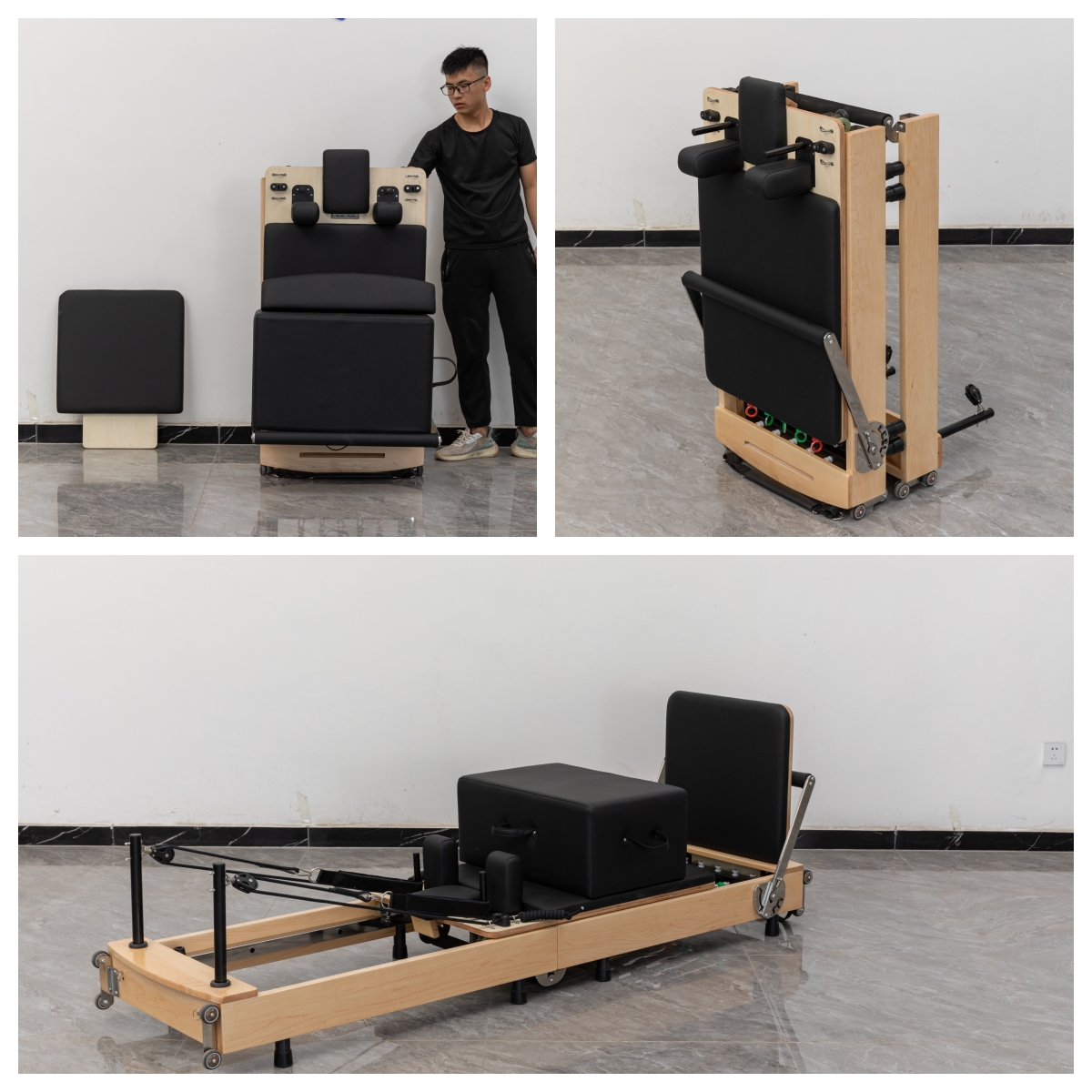 Pilates Foldable Reformer Set  – обзор и цена Yoga Fitness Pilates Reformer