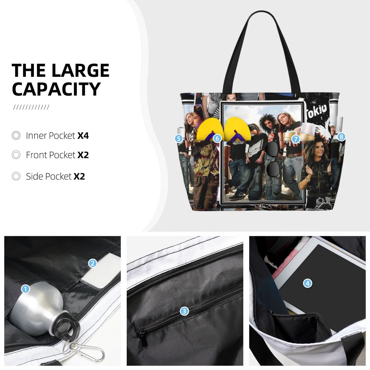 Tokio Hotel Emblem Beach Tote  – обзор и цена Yoga Fitness Hotel