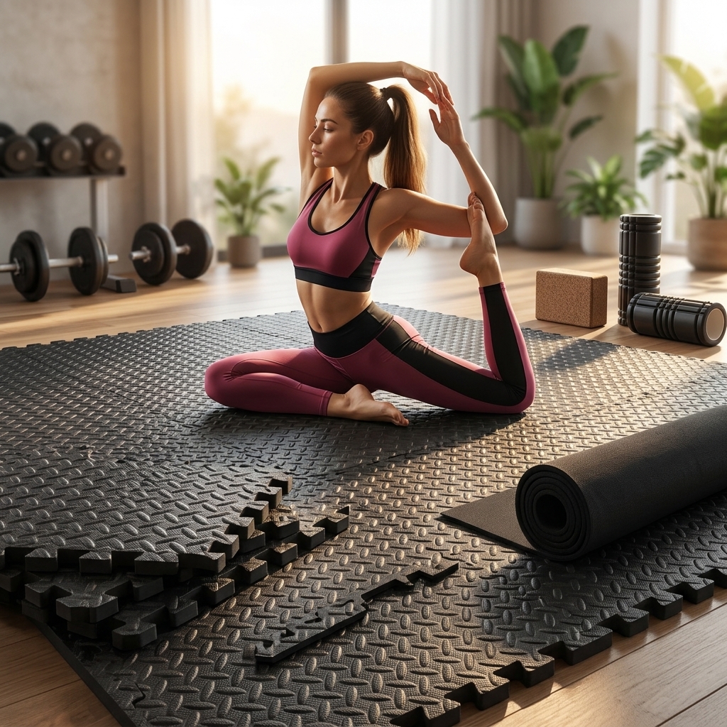 Premium Non-Slip 24/36Pcs EVA  – обзор и цена Yoga Fitness Hotel