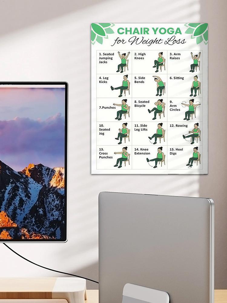 2 PCS Yoga Poster Home Exercis – обзор и цена Yoga Health & Fitness Centre