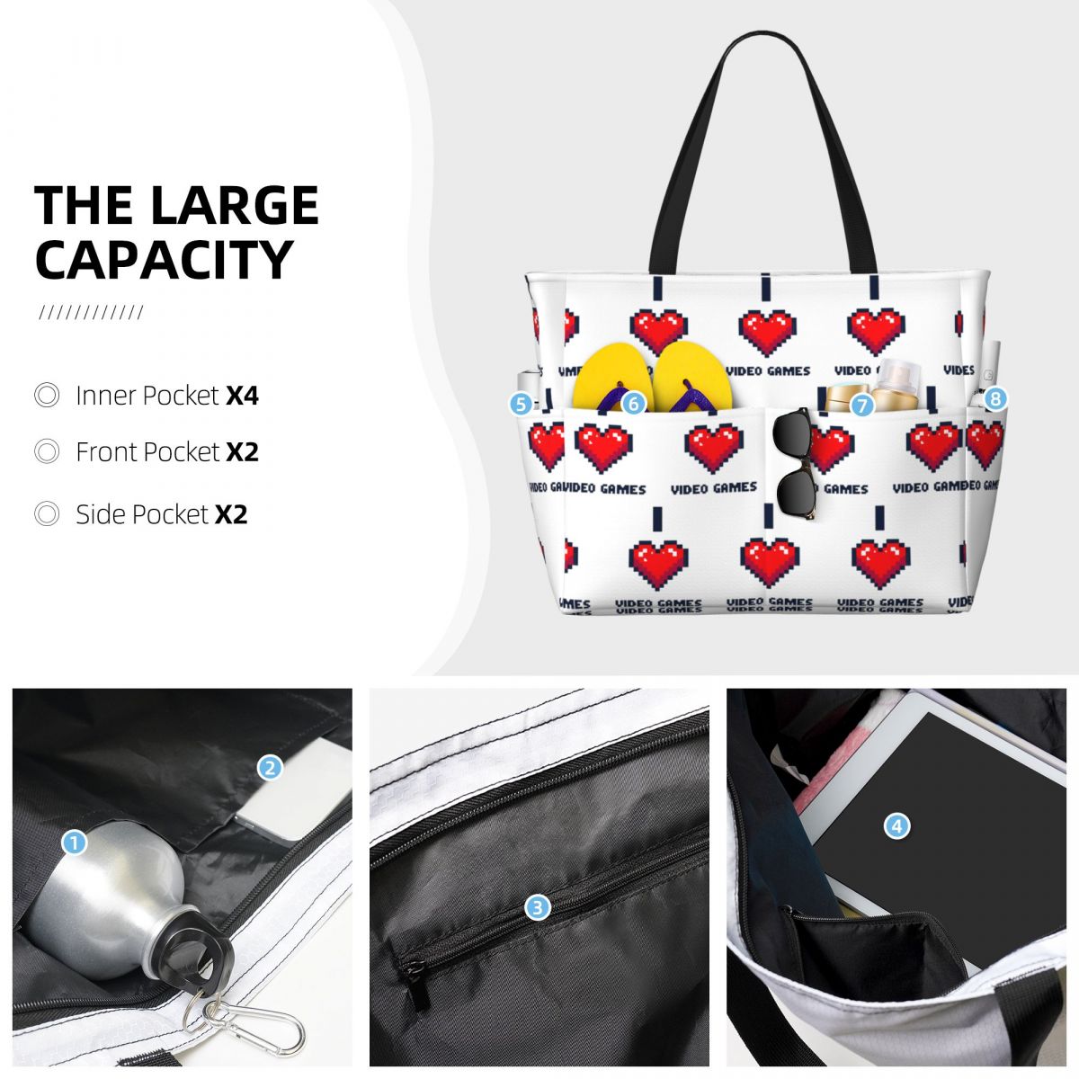 I Heart Video Games Beach Tote – обзор и цена Yoga Fitness Video