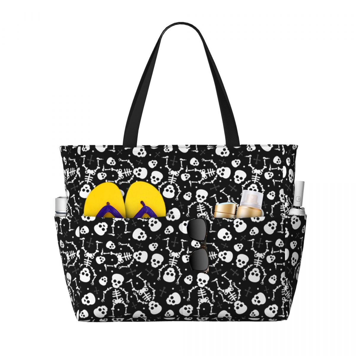 Skull Floral Rose Thorn Gothic – обзор и цена Yoga Fitness Tote